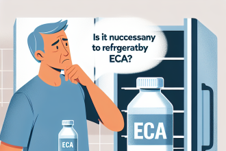 ¿Es necesario refrigerar ECA?