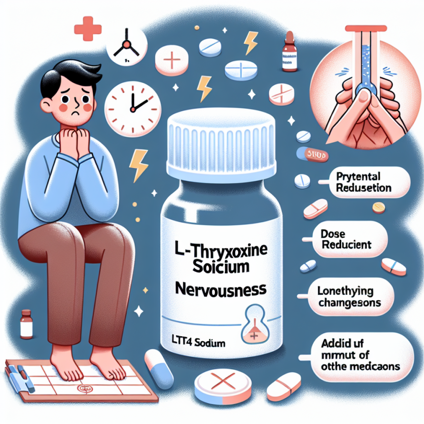 Qué ajustes hacer si L-Thyroxine Sodium/Levothyroxine Sodium (LT4 sodium) genera nerviosismo