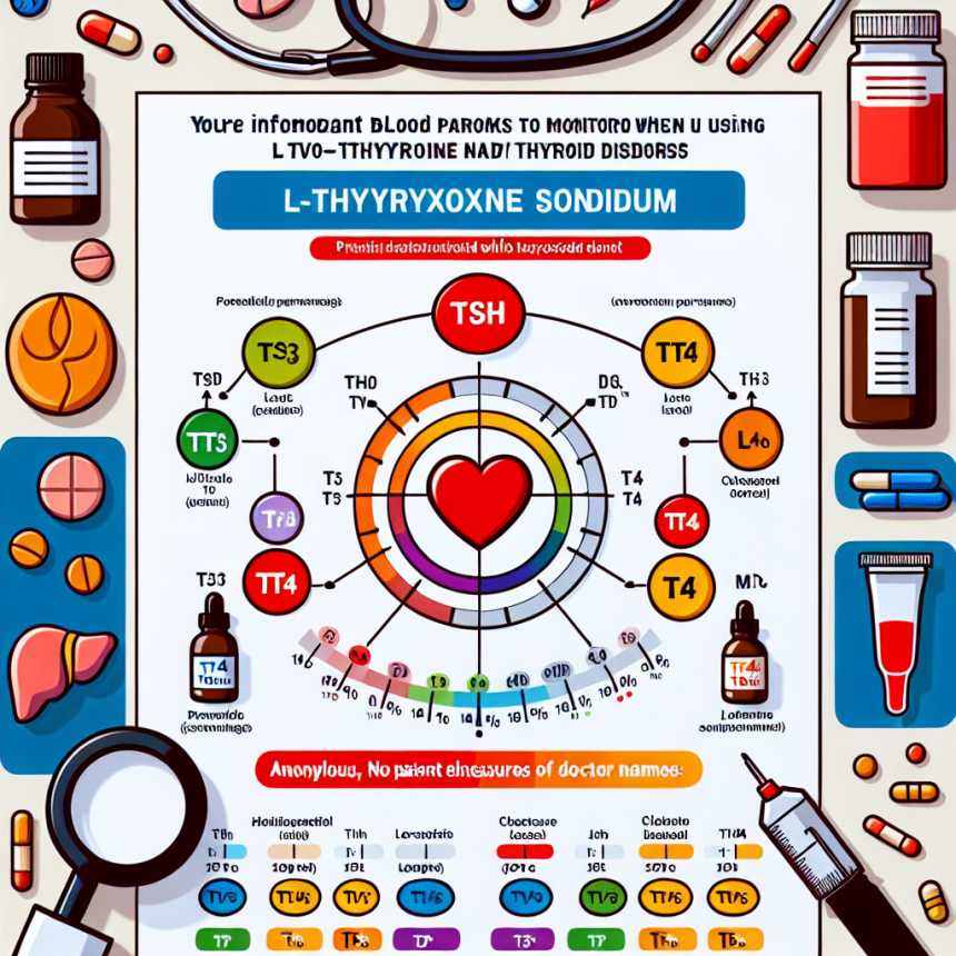 Qué parámetros vigilar en sangre al usar L-Thyroxine Sodium/Levothyroxine Sodium (LT4 sodium)