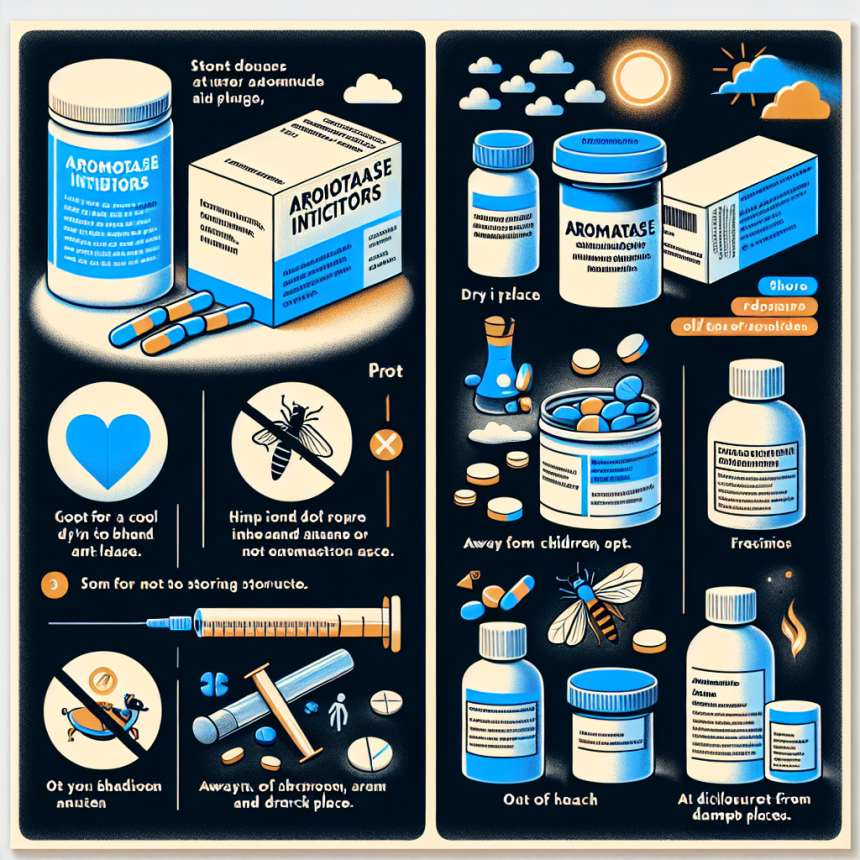 Cómo almacenar correctamente Bloqueadores de la aromatasa