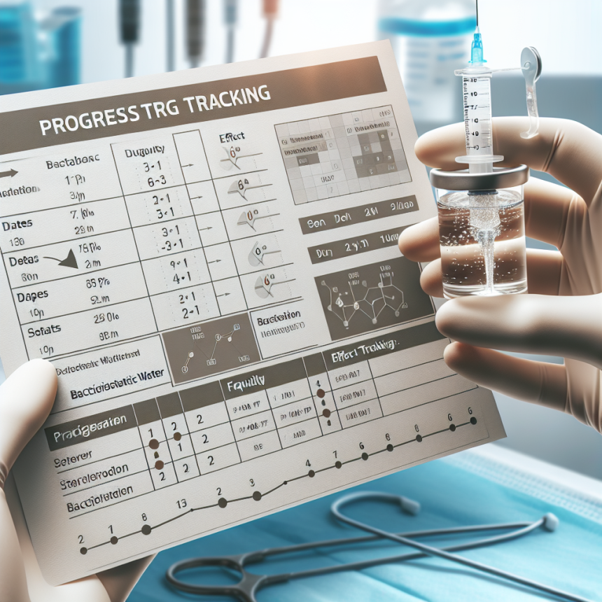 Cómo documentar el progreso con Agua bacteriostática para inyección