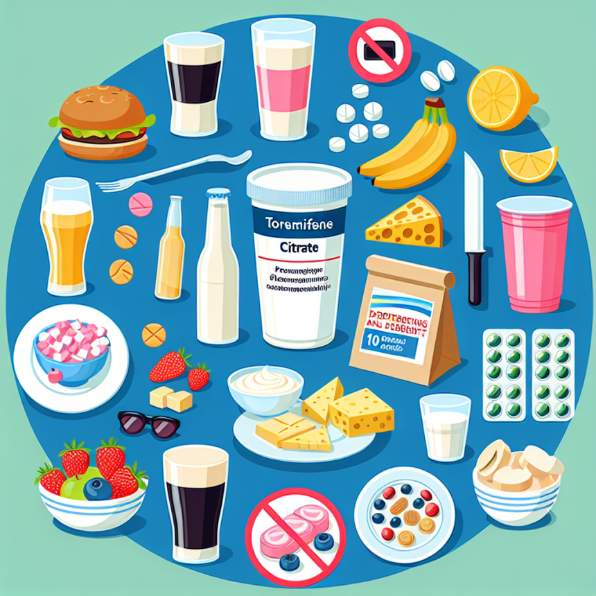 Qué evitar comer al usar Citrato de toremifeno