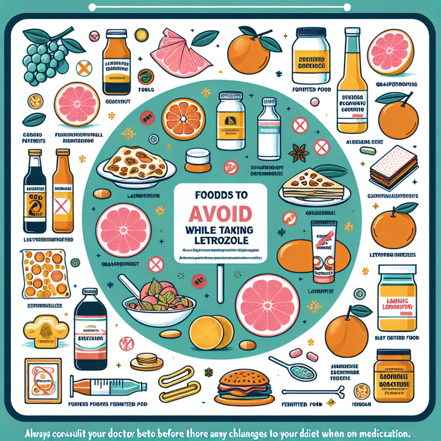 Qué evitar comer al usar Letrozol