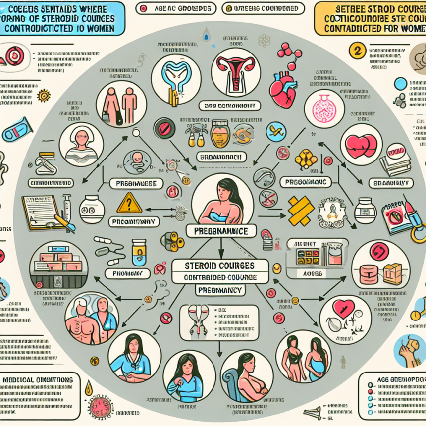 Casos en los que Cursos de esteroides para mujeres está contraindicado