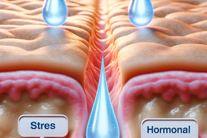 Cómo responde la piel al sudor con Estrés y equilibrio hormonal