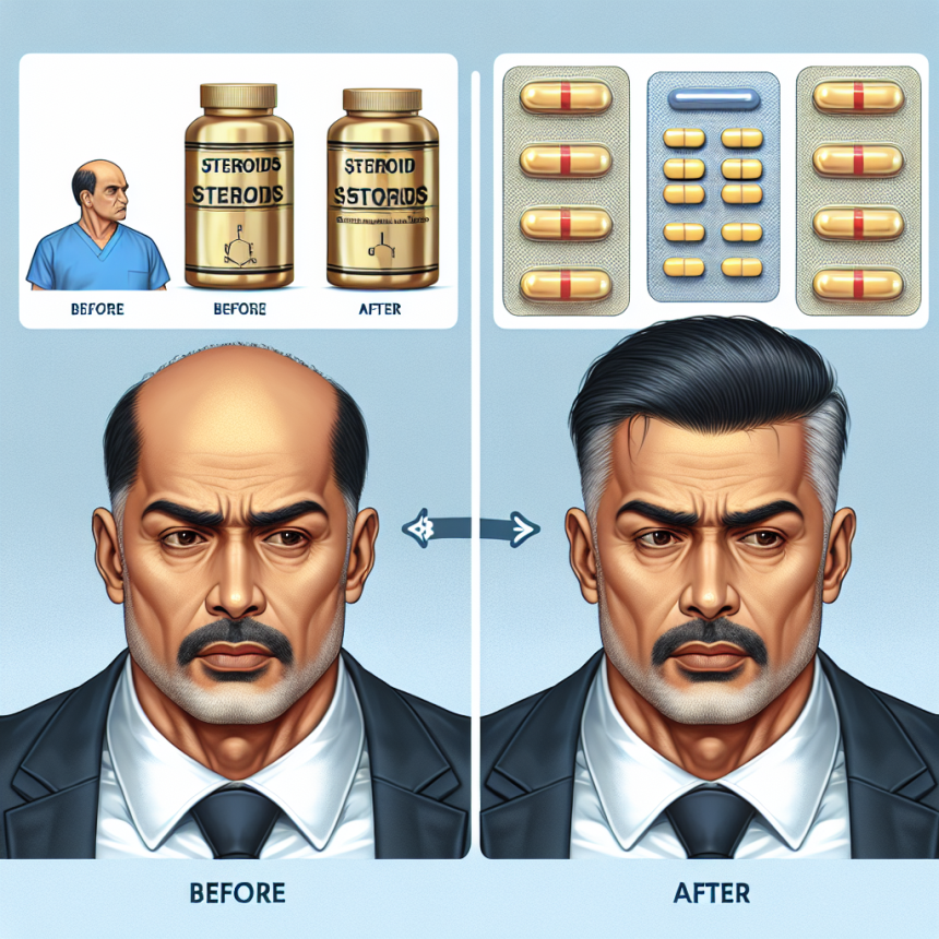 ¿Puede Cursos de esteroides causar caída del cabello?