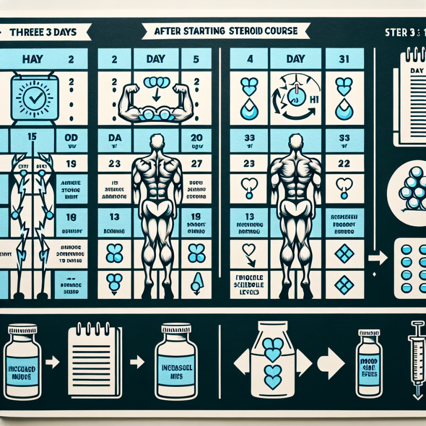 Qué esperar de los primeros 3 días con Cursos de esteroides