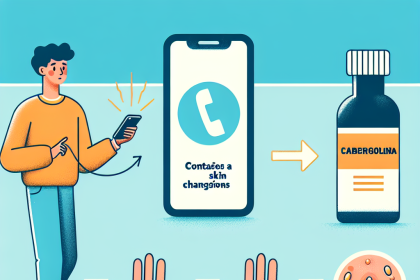 Qué hacer si Cabergolina produce cambios en la piel