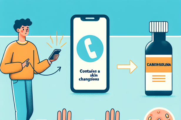 Qué hacer si Cabergolina produce cambios en la piel