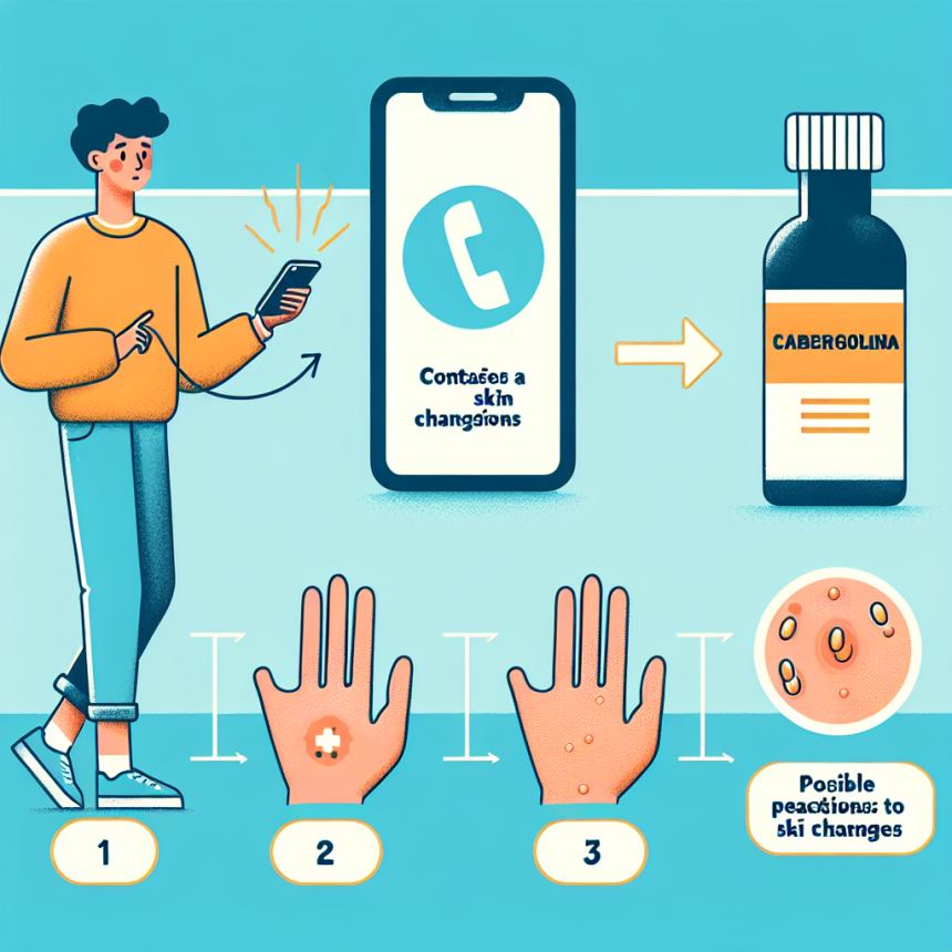 Qué hacer si Cabergolina produce cambios en la piel