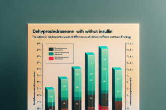 Diferencias en resultados al usar Dehydroepiandrosteron con y sin insulina