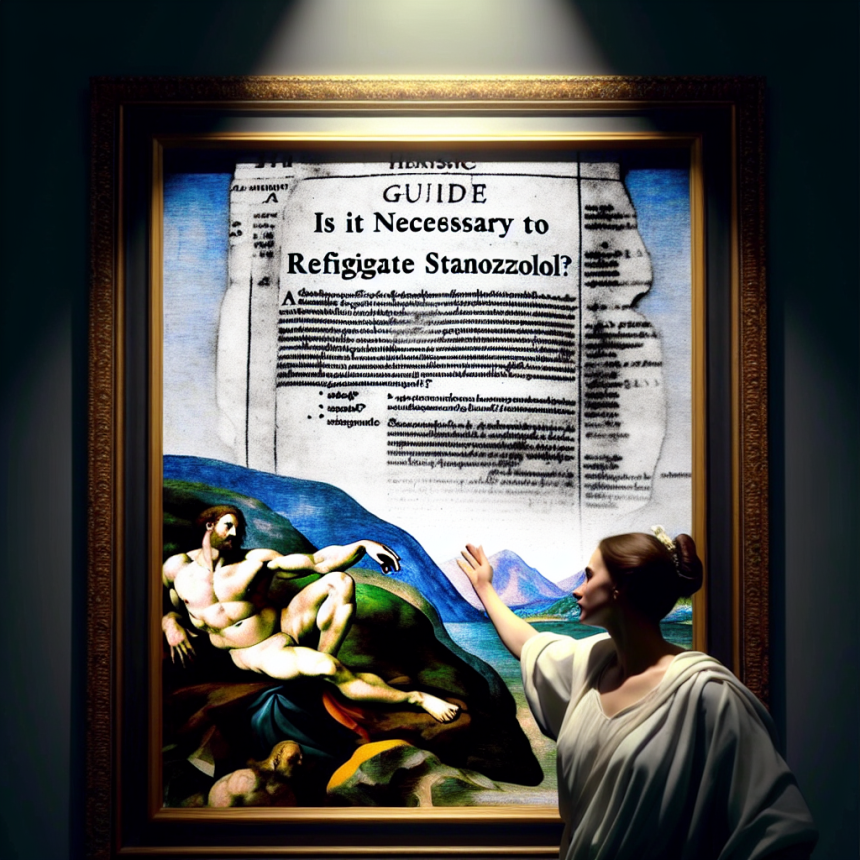 ¿Es necesario refrigerar Estanozolol? qué dicen las guías