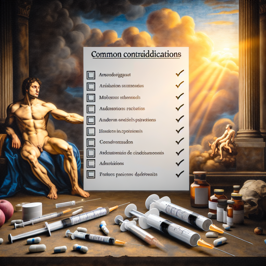 Contraindicaciones frecuentes de Esteroides inyectables (checklist)